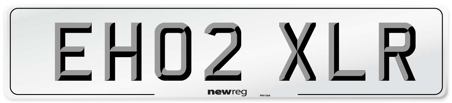 EH02 XLR Number Plate from New Reg